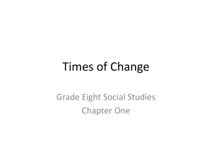 Times of Change ppt 1