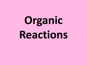 Organic Reactions - Ms. Mogck's Classroom