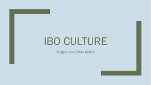 Ibo Culture