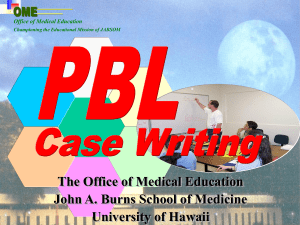 Introduction to Case Writing