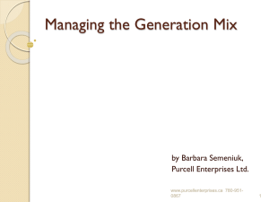 Managing the Generation Mix by Barbara Semeniuk
