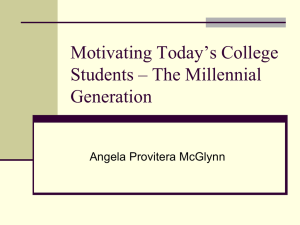 Motivating Today's College Students – The