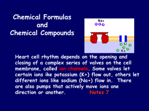 Chemical Formulas and Compounds Notes