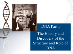 History of DNA