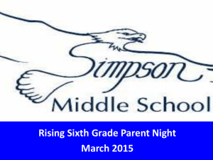 Rising Sixth Grade Students