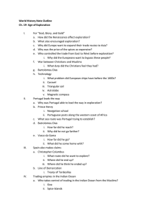 World History Note Outline Ch. 19- Age of Exploration For “God
