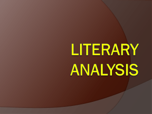 Literary Analysis PowerPoint
