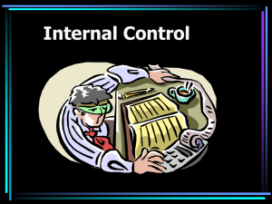 Acct 310 Internal Control