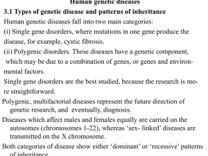 4.1 HUMAN GENETIC DISEASES - e