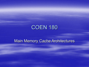 Power Point Presentation on Caching