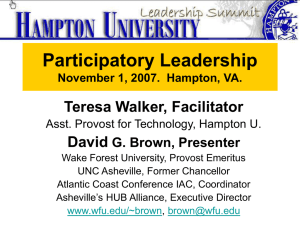 PowerPoint. - Wake Forest Student, Faculty and Staff Web Pages