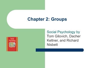 Chapter 12: Groups and Individuals
