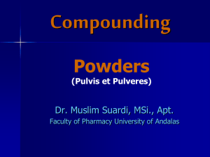 Powder - Farmasi Unand