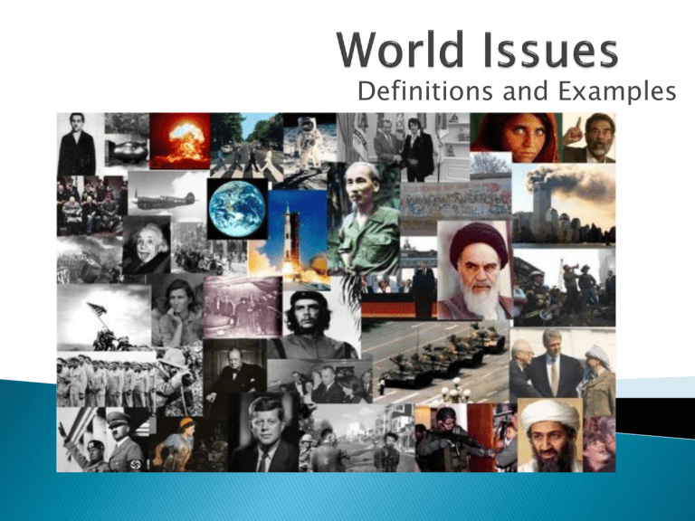 What Are World Issues Definition And Examples