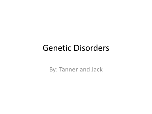 Pedigrees and Genetic Disorders