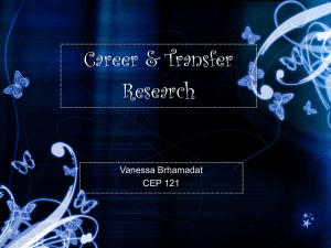 Career & Transfer PowerPoint