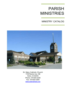 parish ministries - St. Mary's Catholic Church