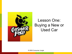 Buying a New or Used Car