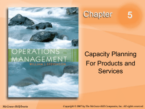 Capacity Planning - MAN 341-