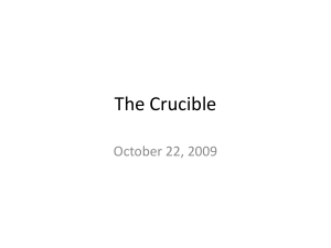 The Crucible - Ms. Driskell's Page