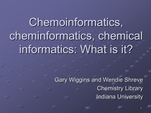 Chemoinformatics, cheminformatics, chemical