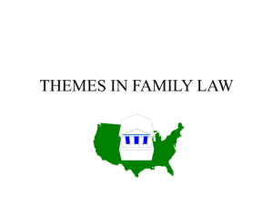 THEMES IN AMERICAN FAMILY LAW