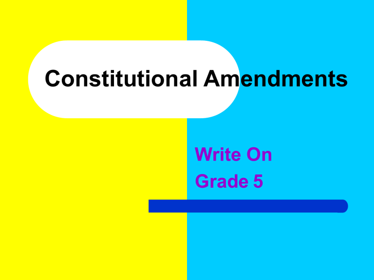 amendments