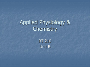 Applied Physiology and Chemistry PPT