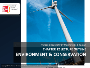 chapter 12: environment & conservation