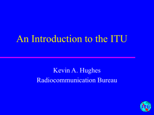 itu-r radiocommunication study group work