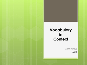 Vocabulary in Context