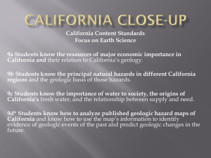 California's Place in the Geosphere