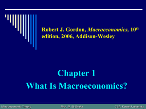 How Macroeconomics Affects our Everyday Lives Productivity growth