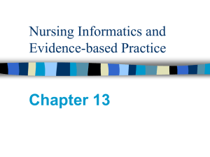 Nursing Informatics and Evidence