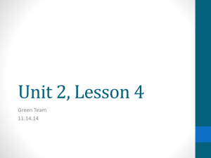 Unit 2, Lesson 4 - Issaquah Connect