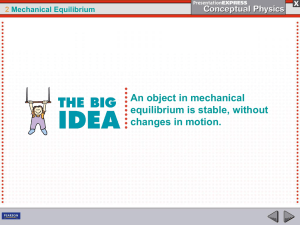 2 Mechanical Equilibrium