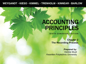 Accounting Principles, 5th Cdn Edition