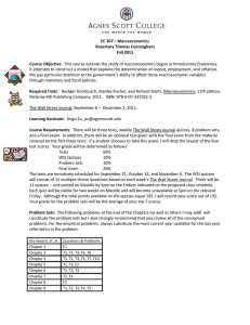 EC 307 * Macroeconomics - Rosemary Thomas Cunningham