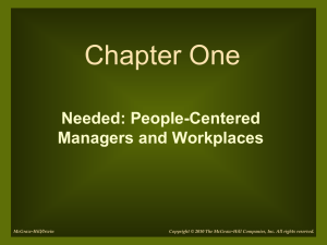 People-Centered Managers and Workplaces