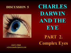 5. DARWIN AND THE EYE - Sciences and Scriptures