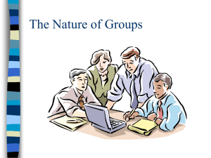 The Nature of Groups
