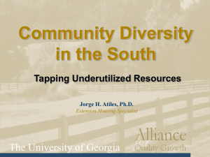 Diversity In the Southeast - Southern Rural Development Center