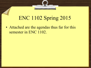 ENC 1102 Spring 2015
