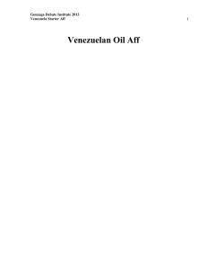 Venezuelan Oil Aff - Open Evidence Project