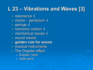 L 23 – Vibrations and Waves