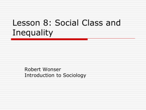 Social Class and Inequality