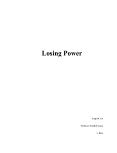 Losing Power