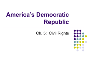 Contemporary Status of Civil Rights for Racial Minorities