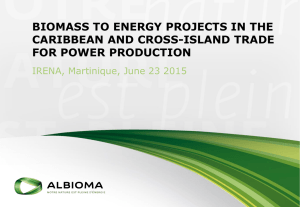 Biomass to energy projects in the Caribbean and cross