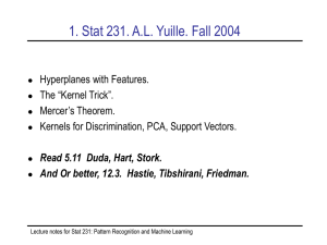 1. Stat 231. Lecture 6.